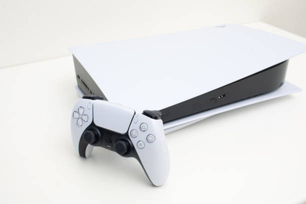 White PS5 on White Background