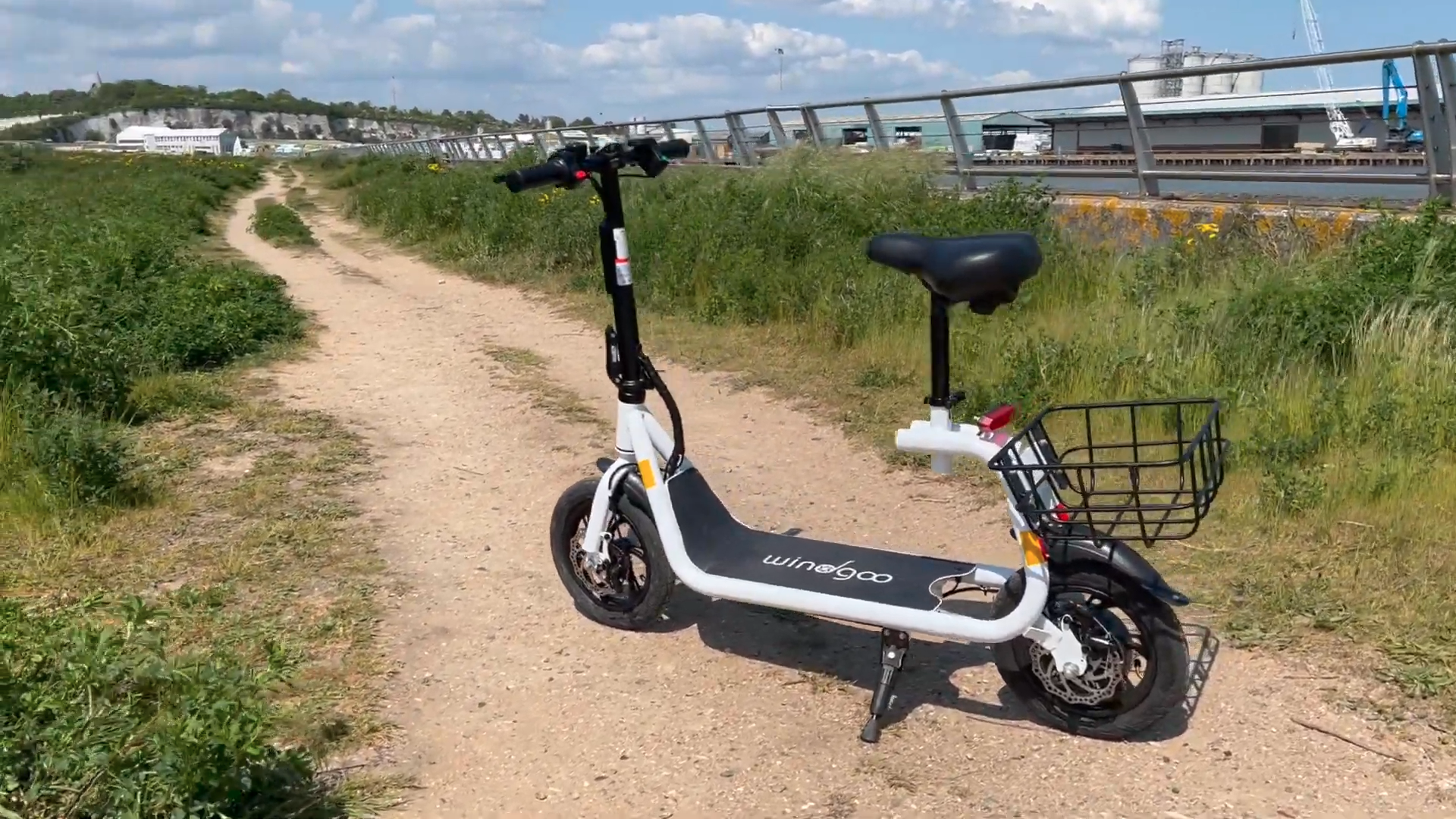 The Wingoo B9 on a gravel pathway.