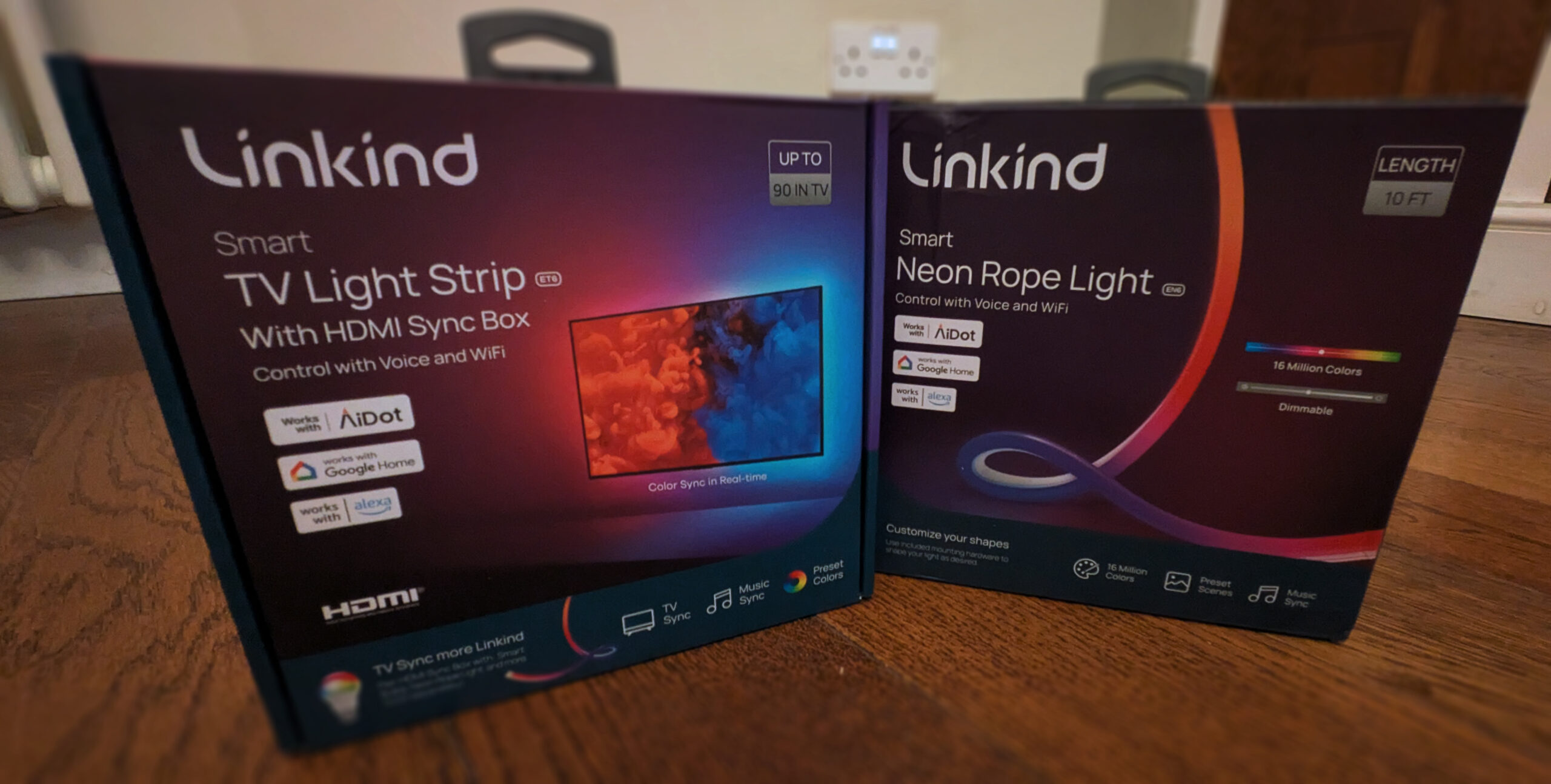 Linkind ET6 TV Light Strip & EN6 Neon Rope Light